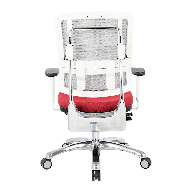 Breathable Mesh Chair with Custom Fabric Seat