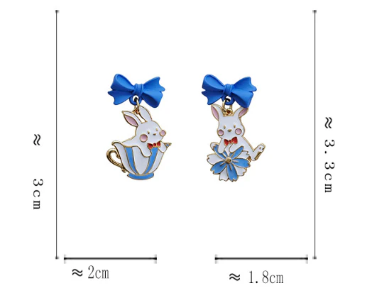 Luninana Earrings -  Tea Time Bunny Earrings YBY040