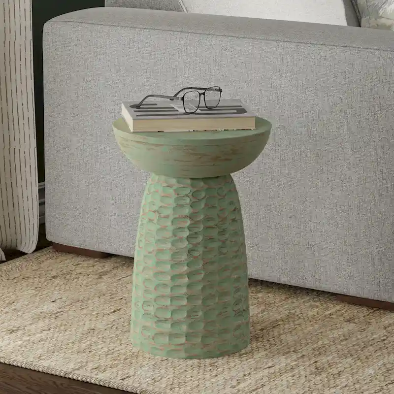 Solid Wood Accent Table - 12.6