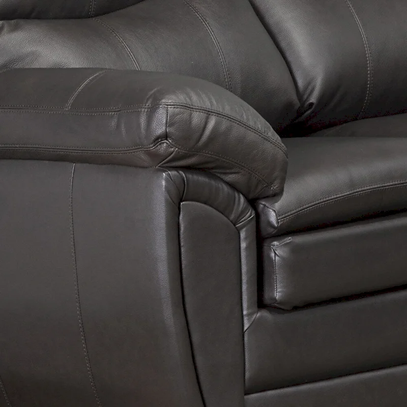 Upton Premium Brown Top Grain Leather Sofa and Loveseat