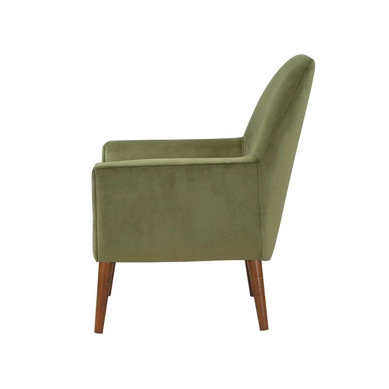 Mid-Century Velvet Arm Chair