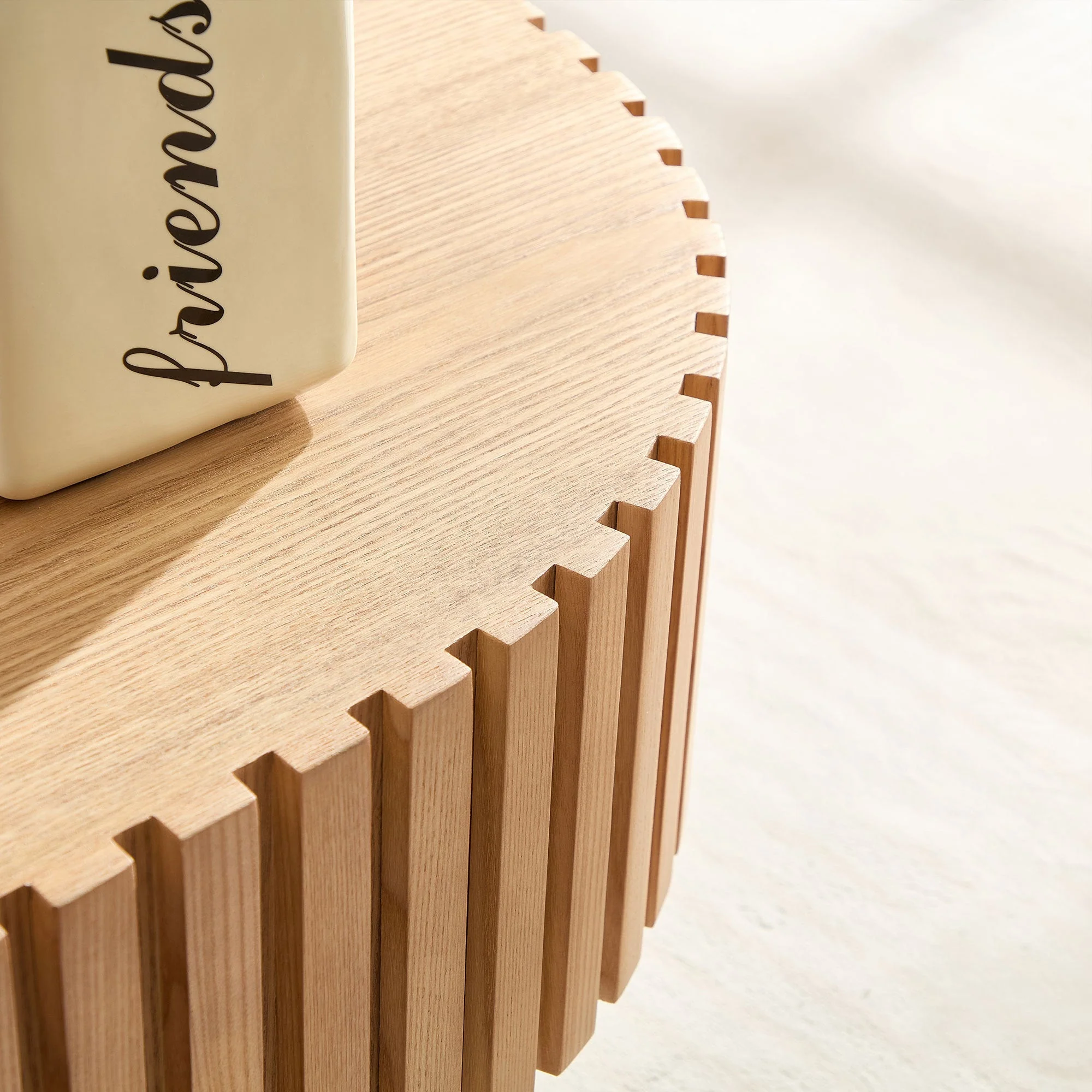 Walker Edison | Reeded Modern Handcraft Coffee Table