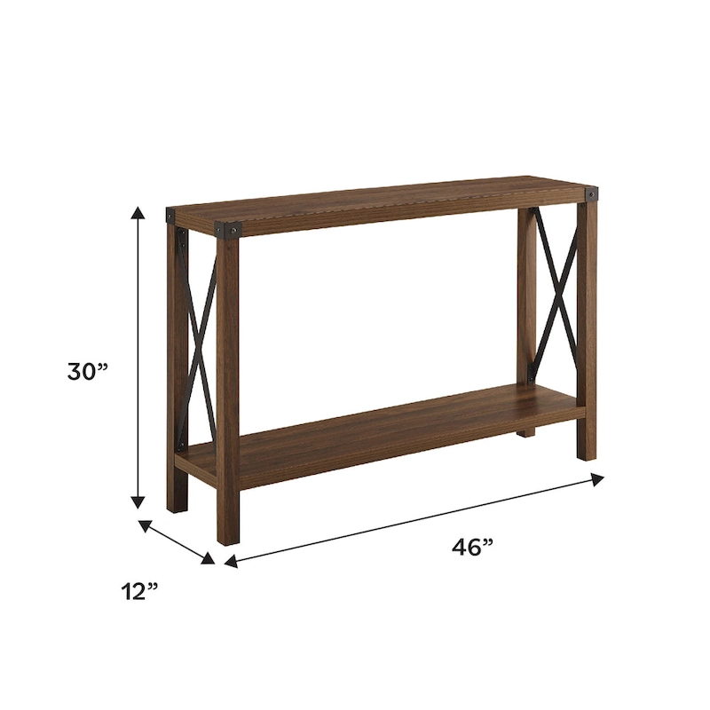 Middlebrook 46-inch X-frame Farmhouse Entry Table
