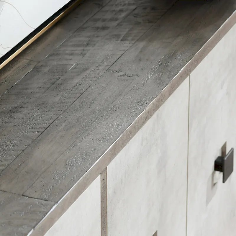 Denver 80 Distressed Gray Sideboard Buffet