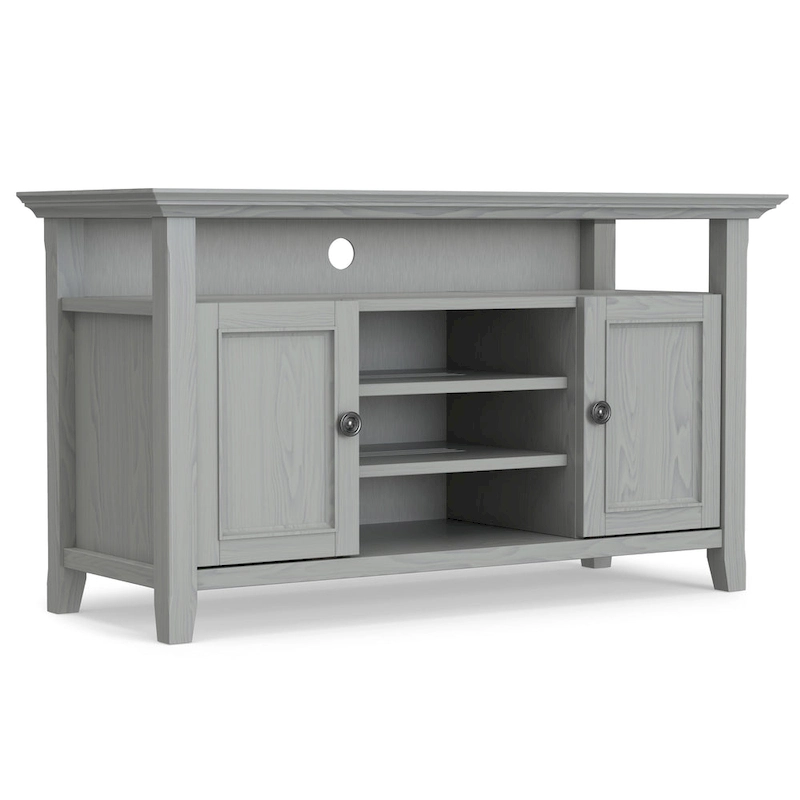 WYNDENHALL Halifax 54 inch Wide Solid Wood Transitional TV Stand - 54 W x 18.9 D x 31.9 H