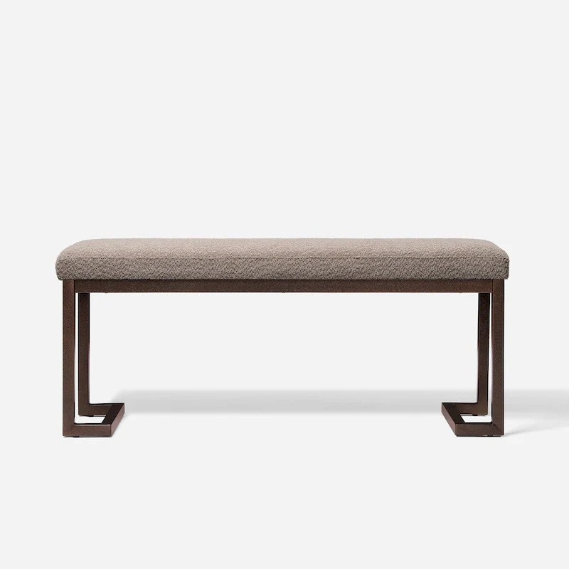 Contemporary Upholstered Rectangular Accent Bench