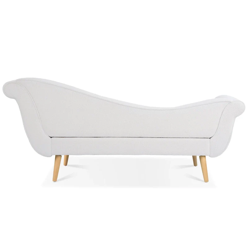 70.86W Chaise Lounge with Scroll Arm