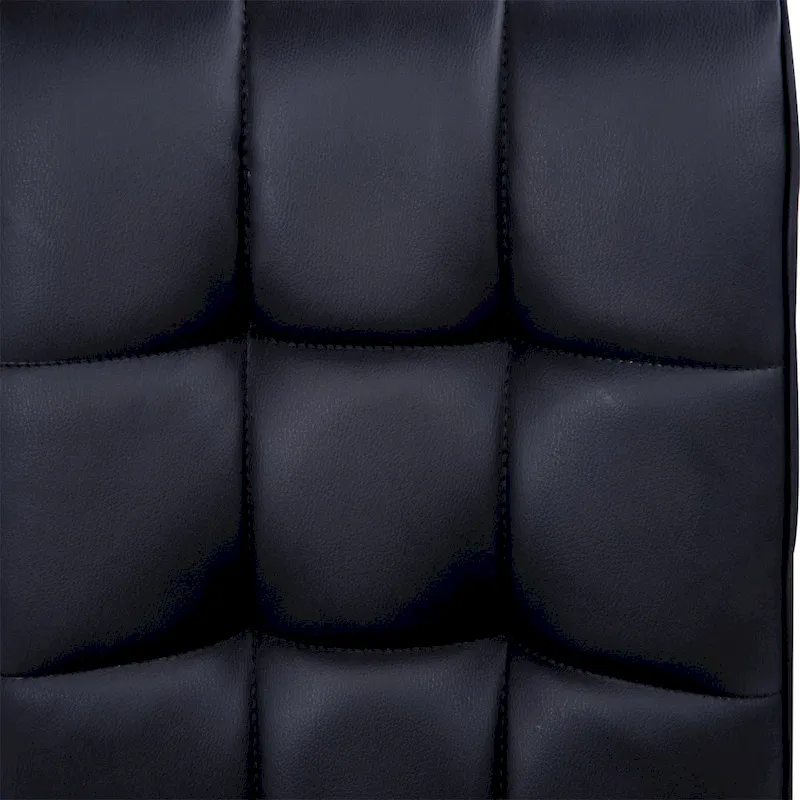 HOMCOM Modern Computer Desk Office Chair with Upholstered PU Leather, Adjustable Heights, Swivel 360 Wheels, Black