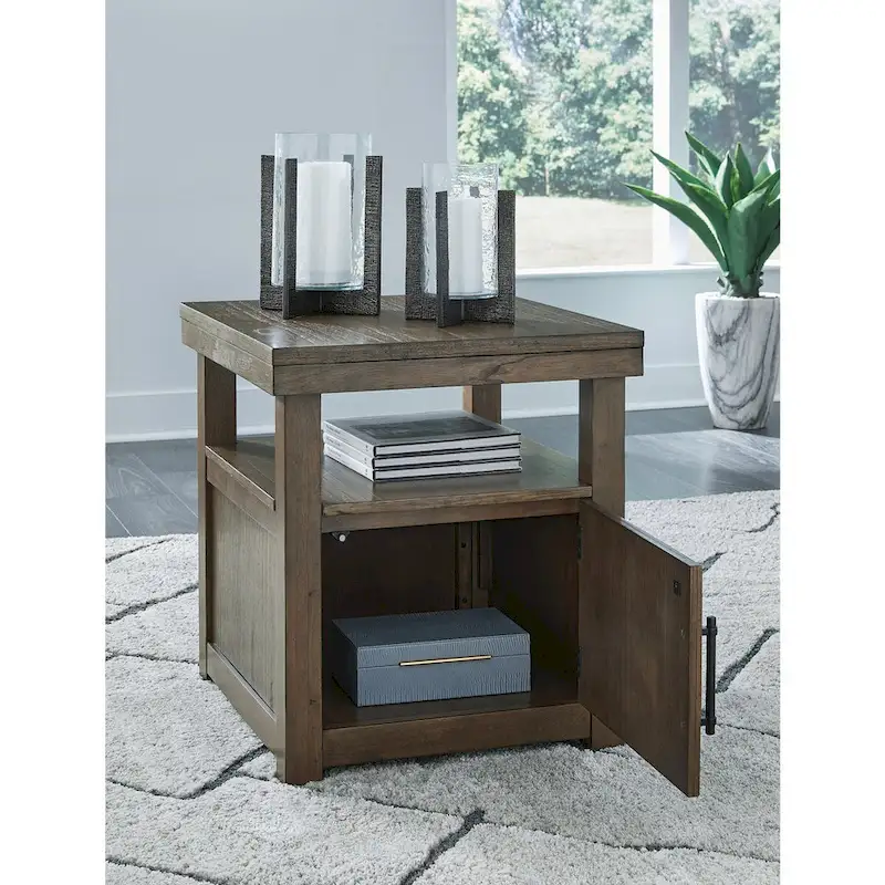 Signature Design by Ashley Boardernest Brown End Table - 24W x 26D x 26.63H