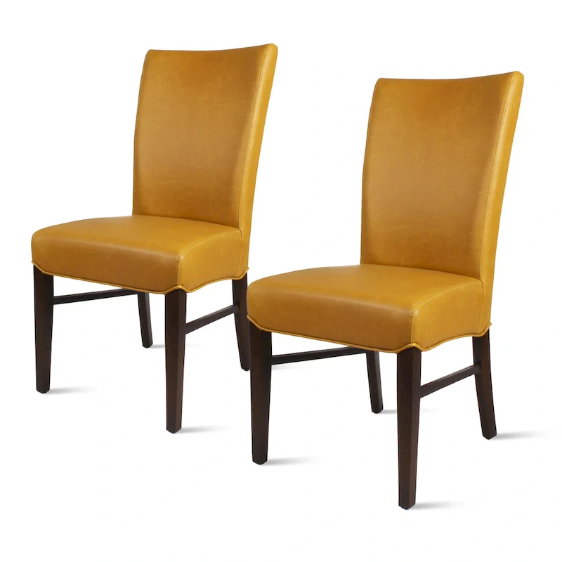 Milton Bonded Leather Dining Chairs (Set of 2) - na