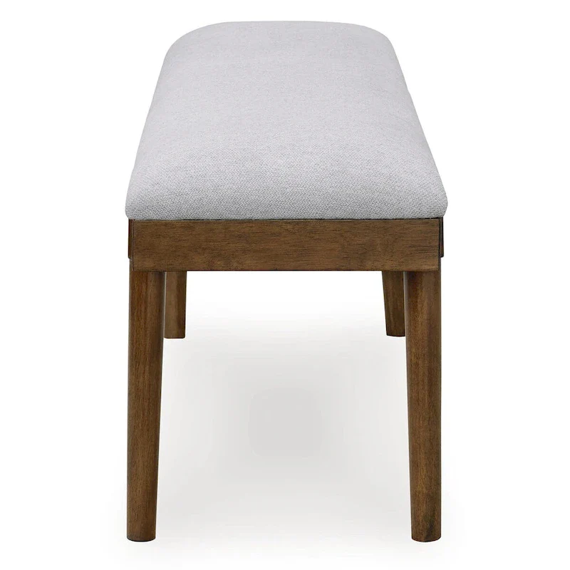 Lyncott Gray/Brown 59 Upholstered Dining Bench - 59.25 W x 15.13 D x 19.75 H