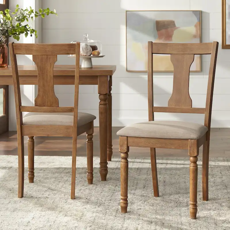 Simple Living Burntwood Dining Chairs (Set of 2)