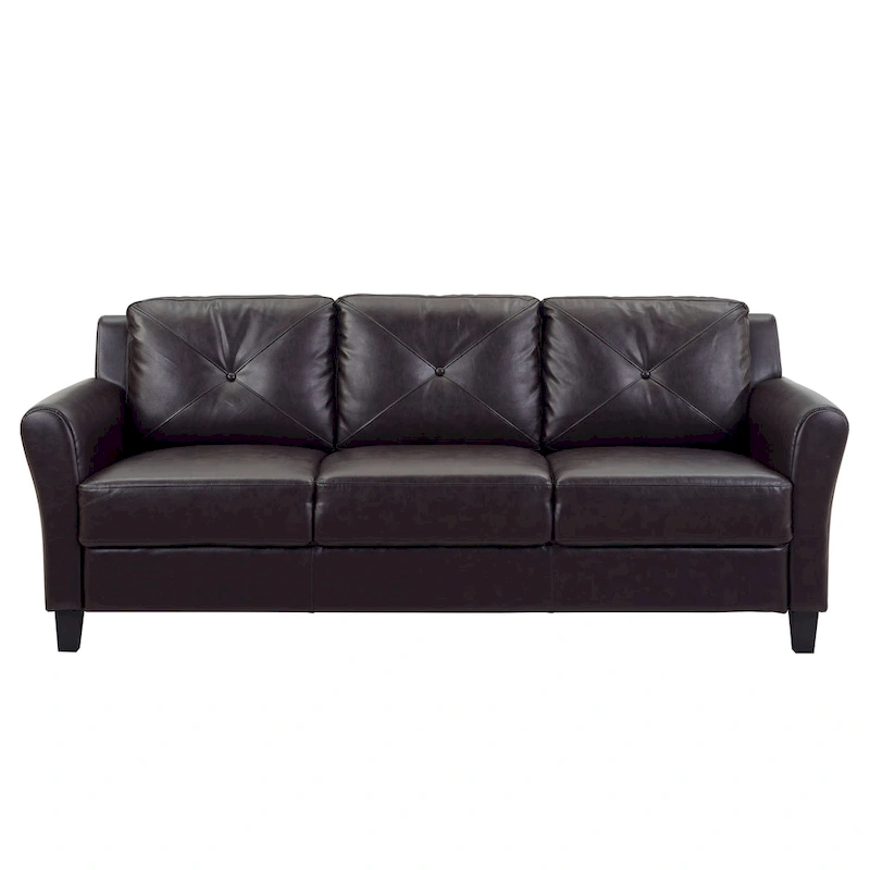 iLounge Harvard Faux Leather Sofa