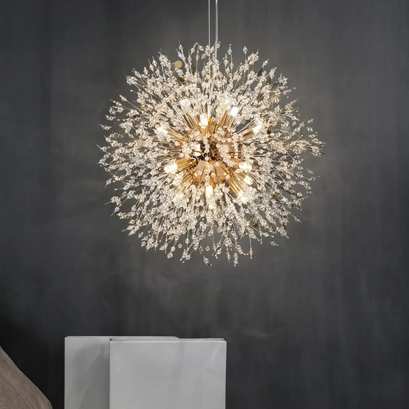Luxury Crystal Chandelier Starburst with Flexible Length