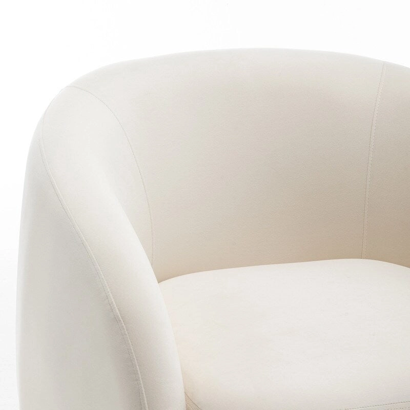 SEYNAR Modern Glam Velvet Upholstered 360 Degree Swivel Accent Armchair Set of 2