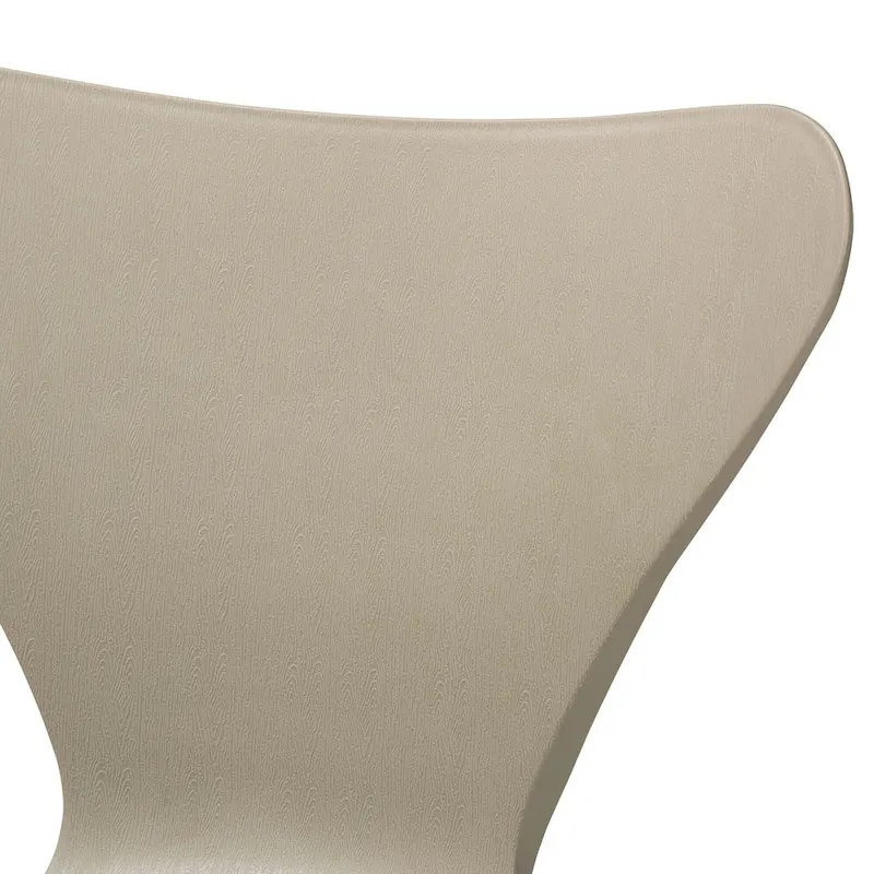 Beige Plastic Dining Chairs - 4-Piece Metal Frame Set