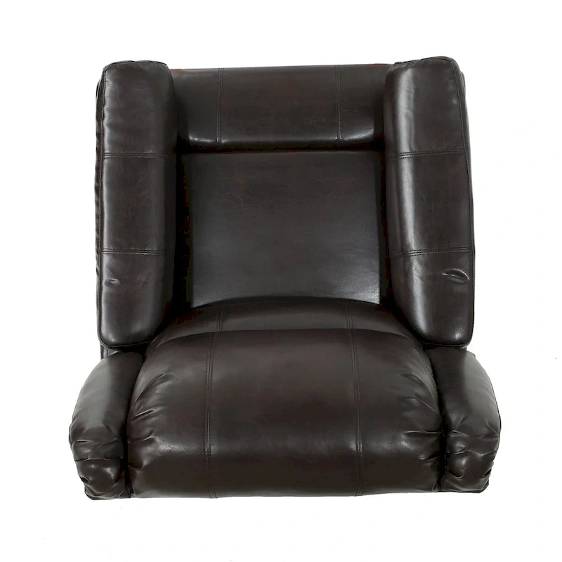 Roomfitters Fabric Glider Recliner with Swivel, Manual Reclining Chair