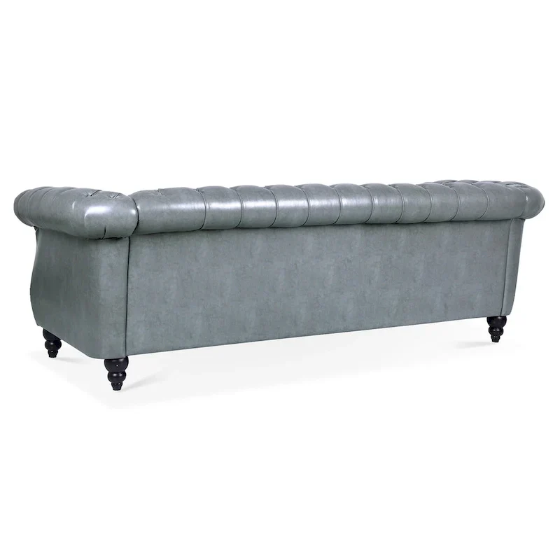 84.65 Rolled Arm Chesterfield 3 Seater Sofa