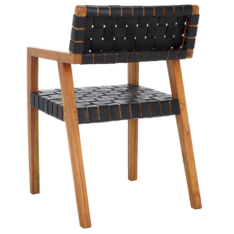 SAFAVIEH Gerda Woven Leather Dining Room Chair - 22.1
