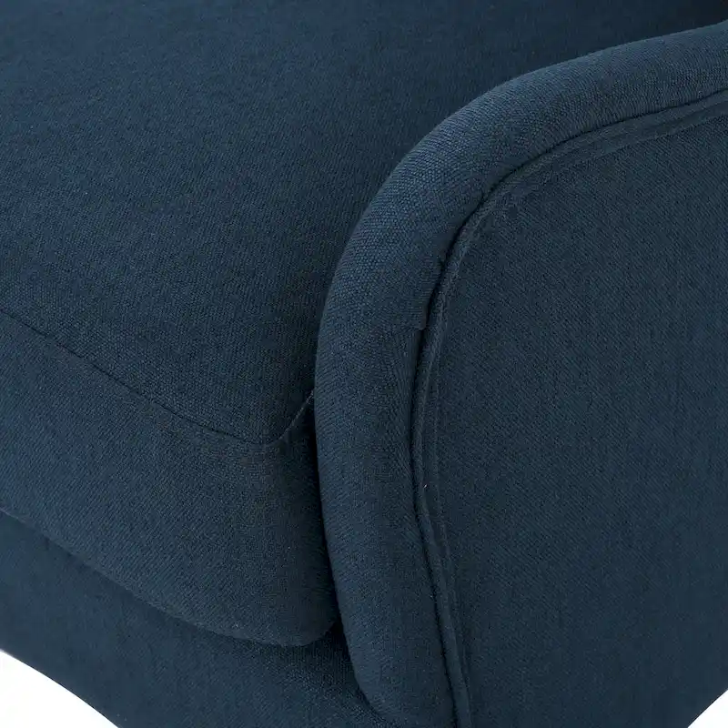 Navy Blue High Back Wingback Accent Chair - 27 Inch Width