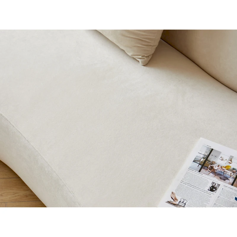 132.3 inch Large Half Moon Curved Sectional Sofa