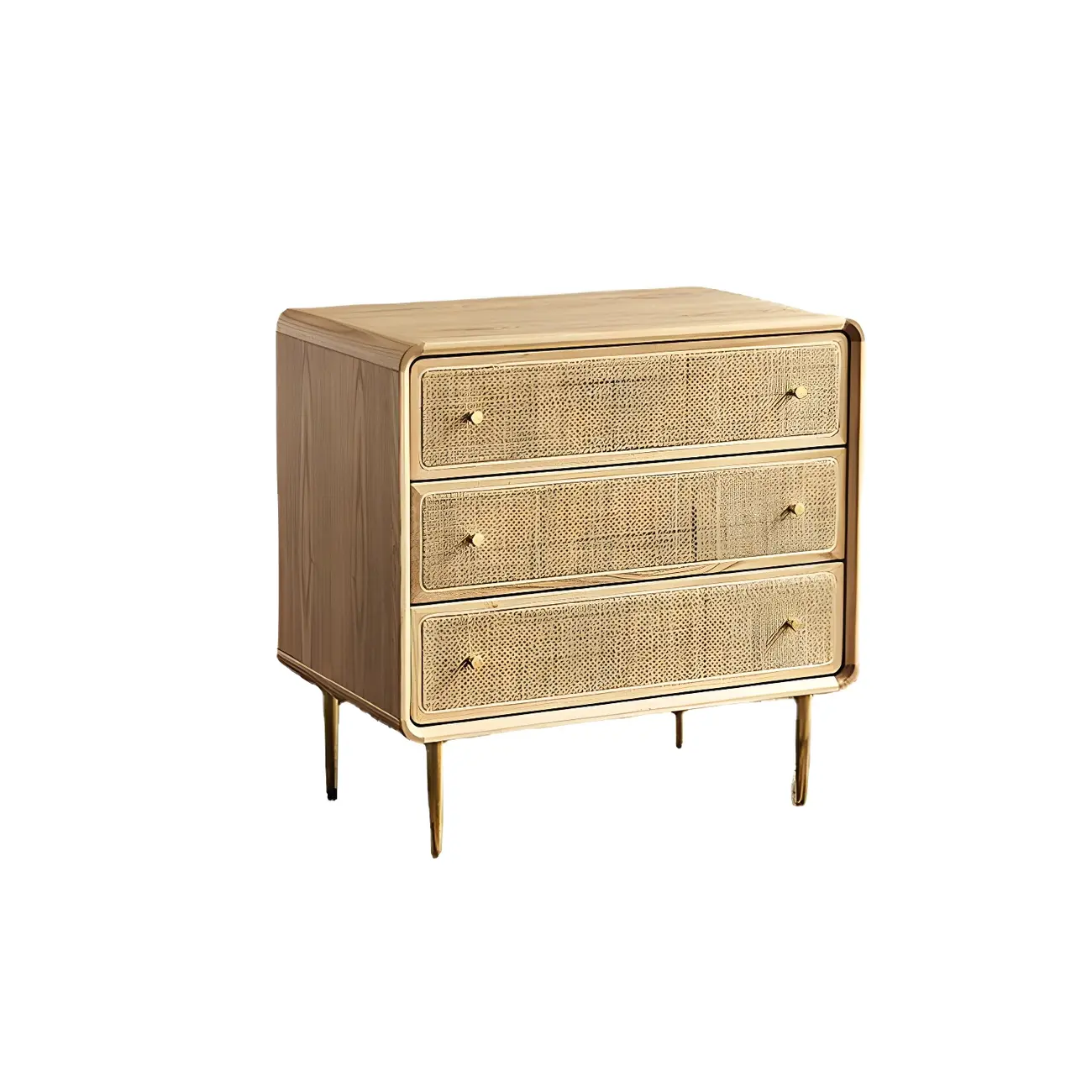 Traditional Natural Wooden Dresser with Drawer