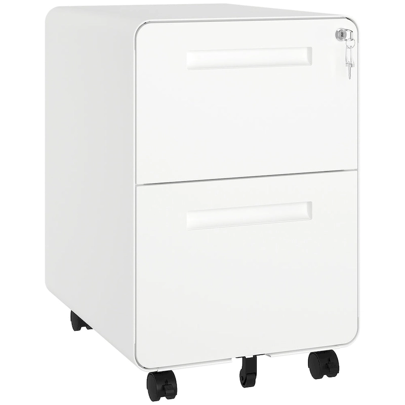 Modern 24.8 2-drawer Rolling Locking Steel File Cabinet