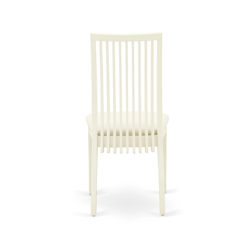 East West Furniture Dining Table Set- a Wooden Table and Linen Fabric Dining Room Chairs