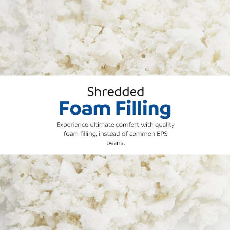 Sealy Kade 6ft Faux Fur Foam Bean Bag