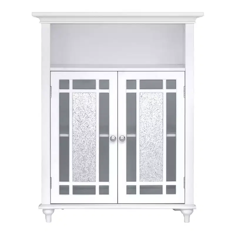 Teamson Home Windsor 26.5 x 34 2-Door Floor Storage Cabinet, White