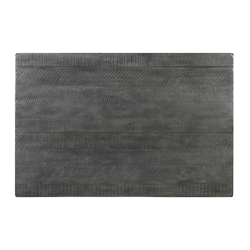 Farmhouse Coffee Table with Bottom Shelf, Grey/Espresso/White/Black/Honey, Pine Wood