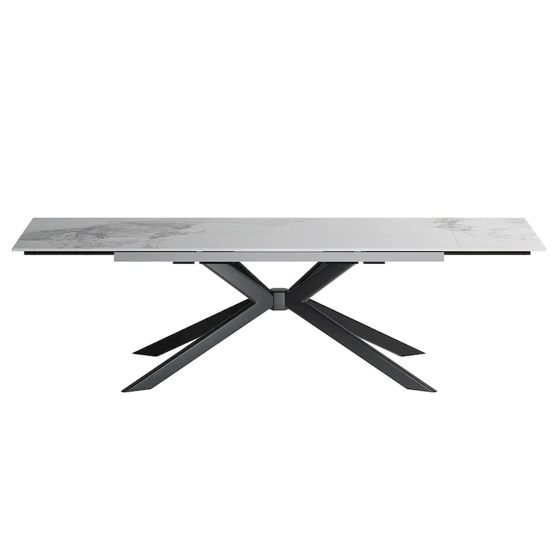 110.24 Extendable Rectangular Sintered Stone Dining Table - 78.74 to 110.24