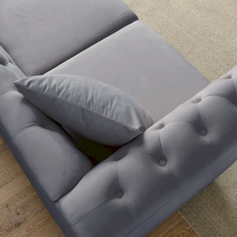 Chesterfield Sofa Grey Living Room
