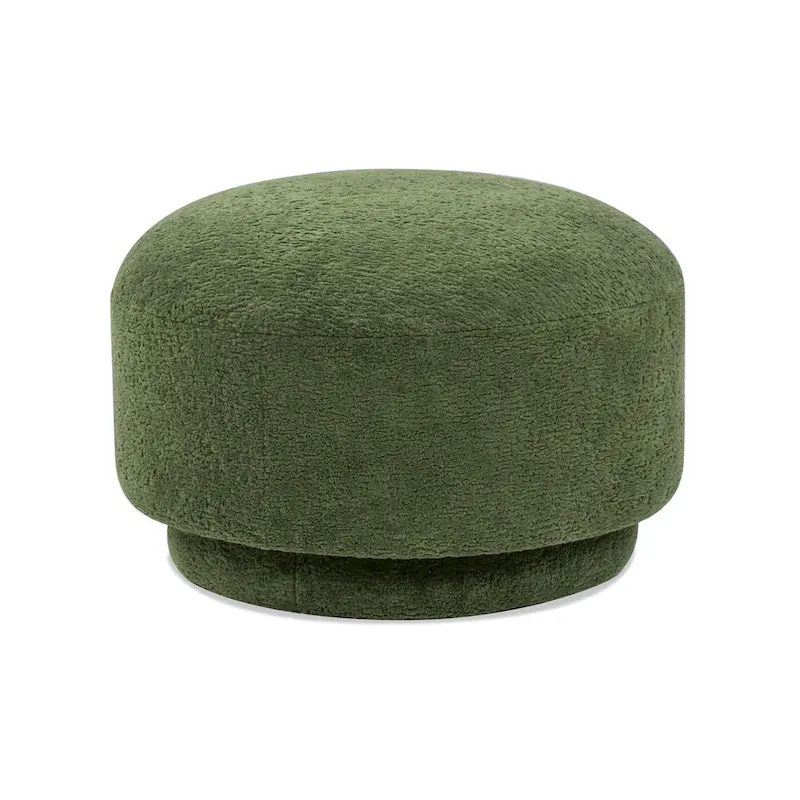 Fuji 15 Faux Sherpa Mushroom Footstool Ottoman