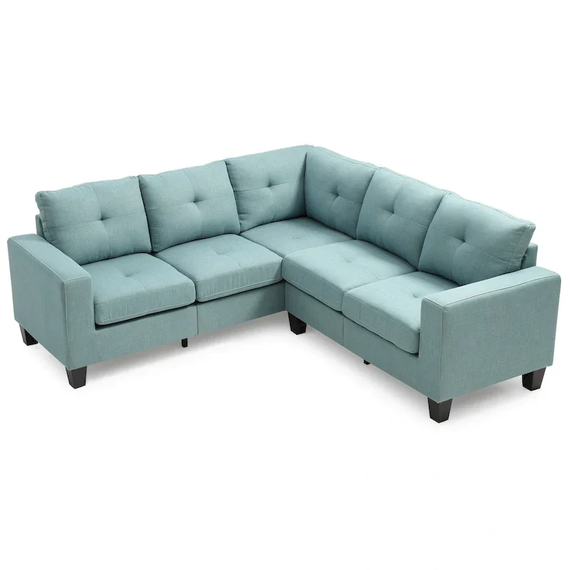 Newbury Twill Fabric Sectional Sofa