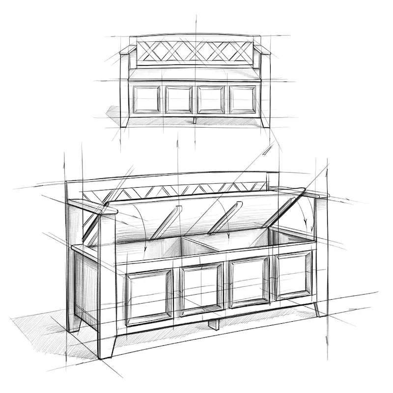 WYNDENHALL Halifax 48 inch Wide Solid Wood Transitional Entryway Bench - 48 Inches wide