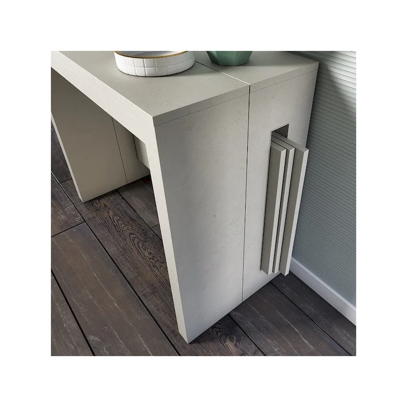 ERIKA Modern Extendable Console Table Dining Table - 31.5 W x 17.5 D x 30 H ( Ext: 17.5 - 73 W )