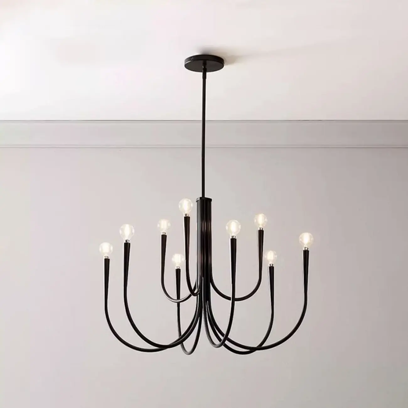 Mid-Century Branch Ceiling Chandelier with Adjustable Height