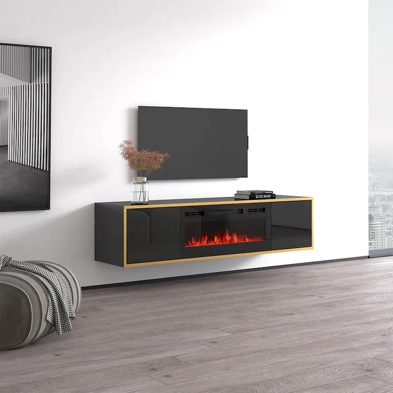 Goldie BL-EF Electric Fireplace 65 TV Stand