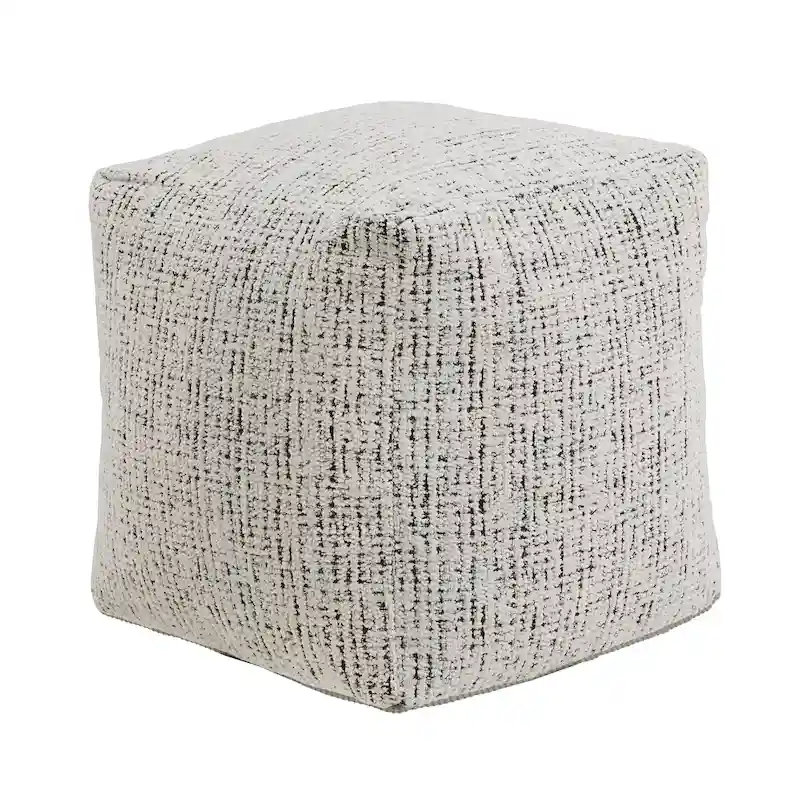 Brunico Upholstered Square Pouf Ottoman by iNSPIRE Q Bold