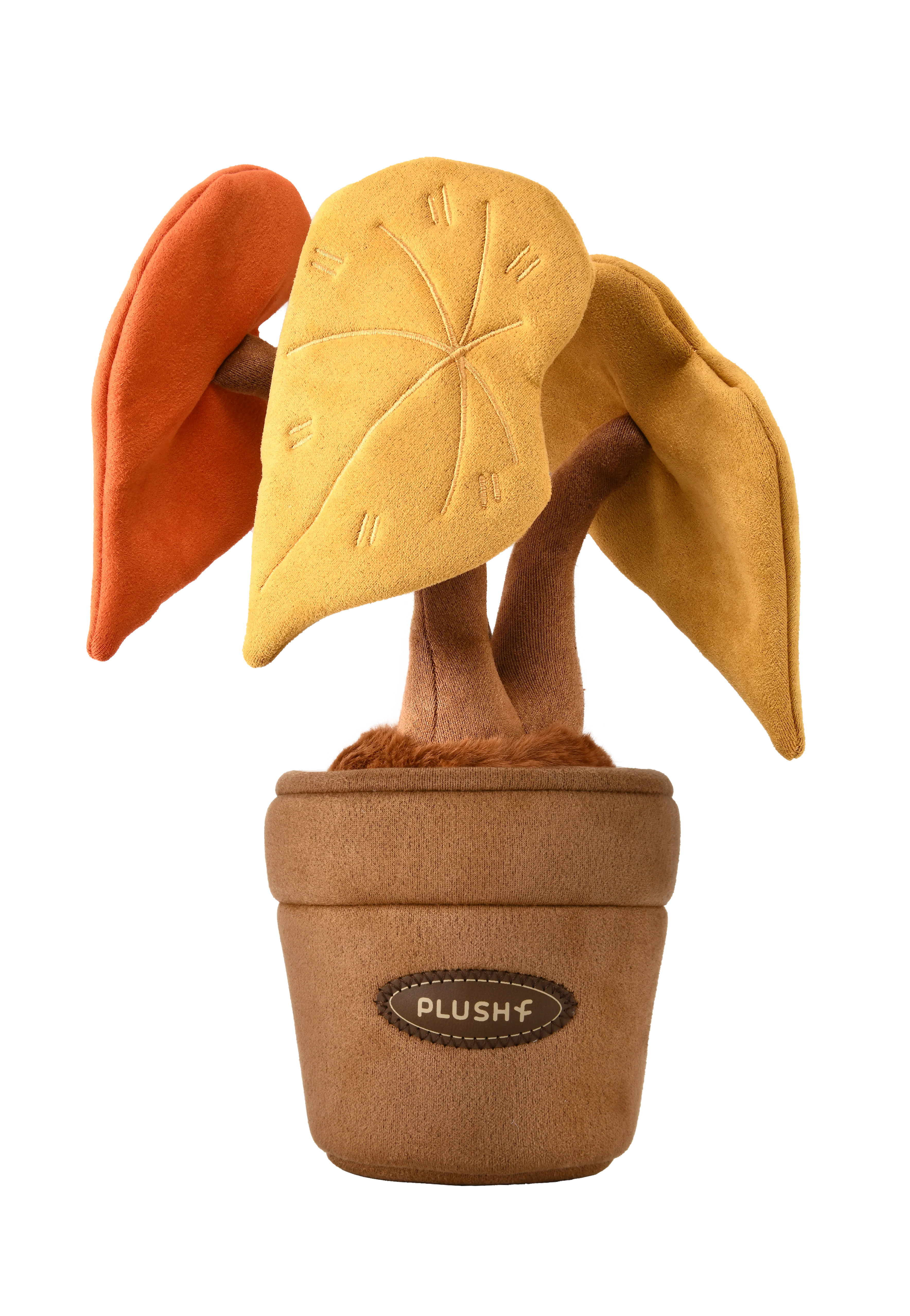 PlushWoods Autumn Begonia Plant Plush With Pot 25cm