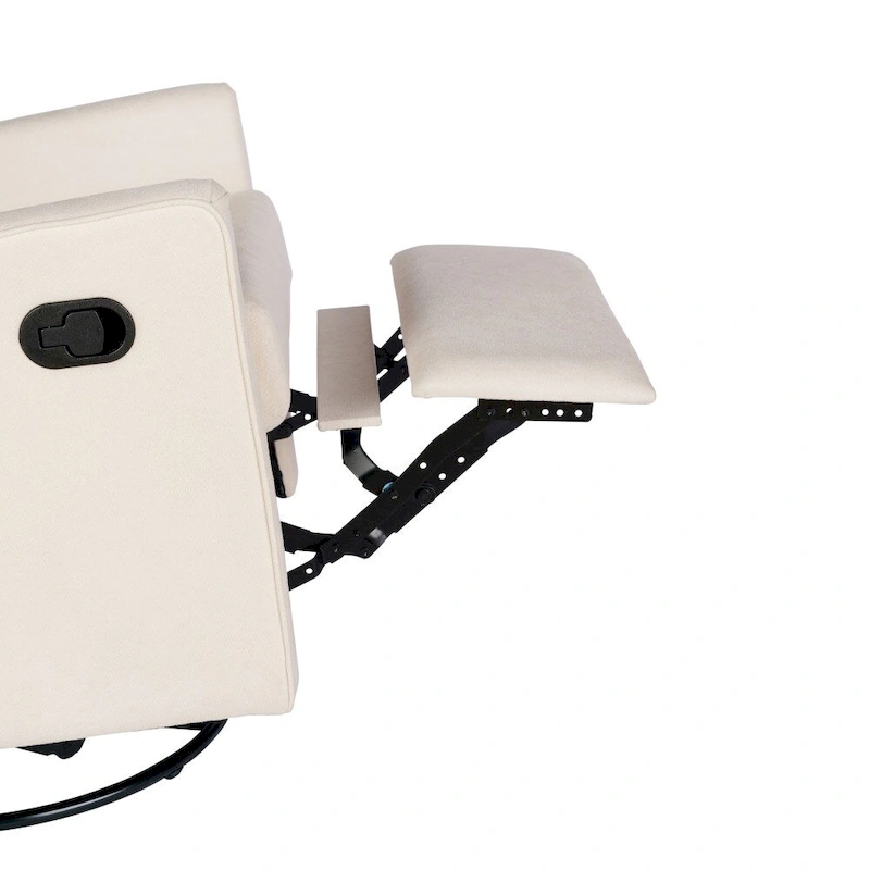 Classic Upholstered Manual Recline Rocking Swivel Glider Chair