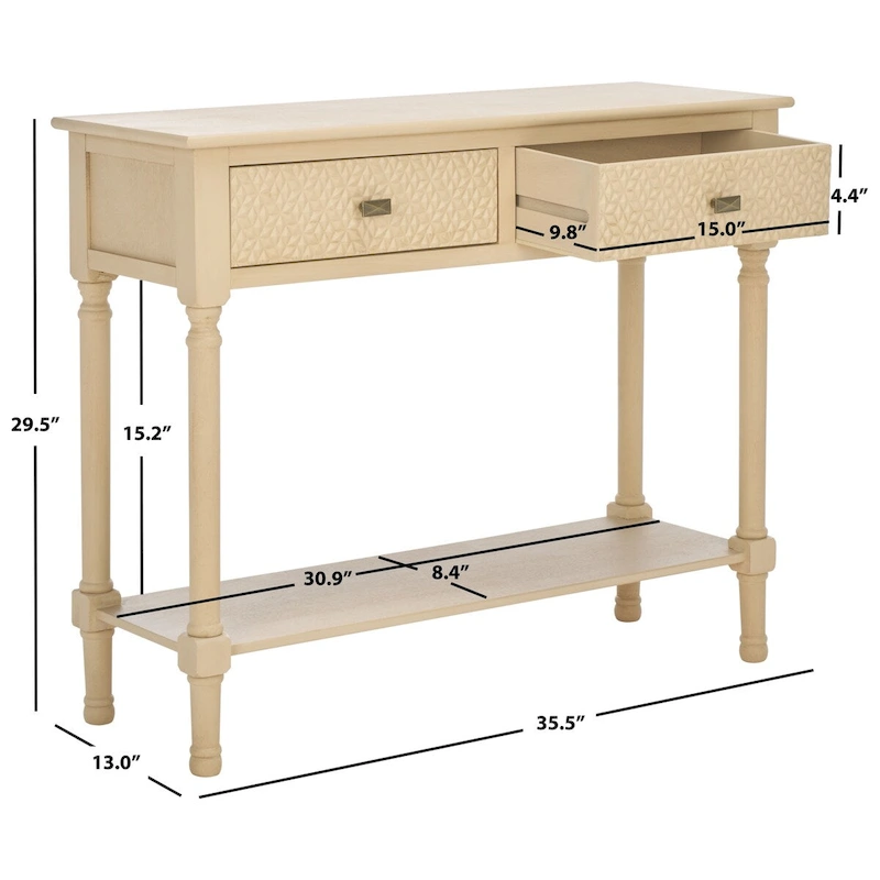 SAFAVIEH Salina 2-Drawer Console Table - 35.5