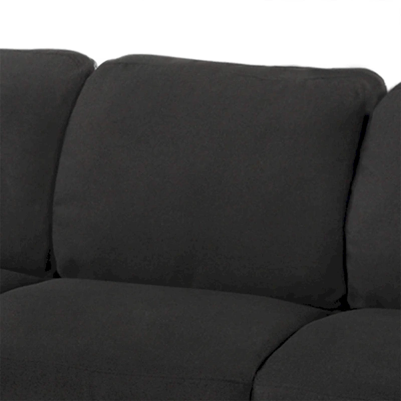 3-Seat Linen Fabric Sofa