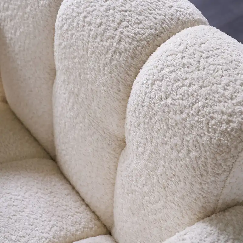 31.10  Wide Boucle Upholstered Accent Chair