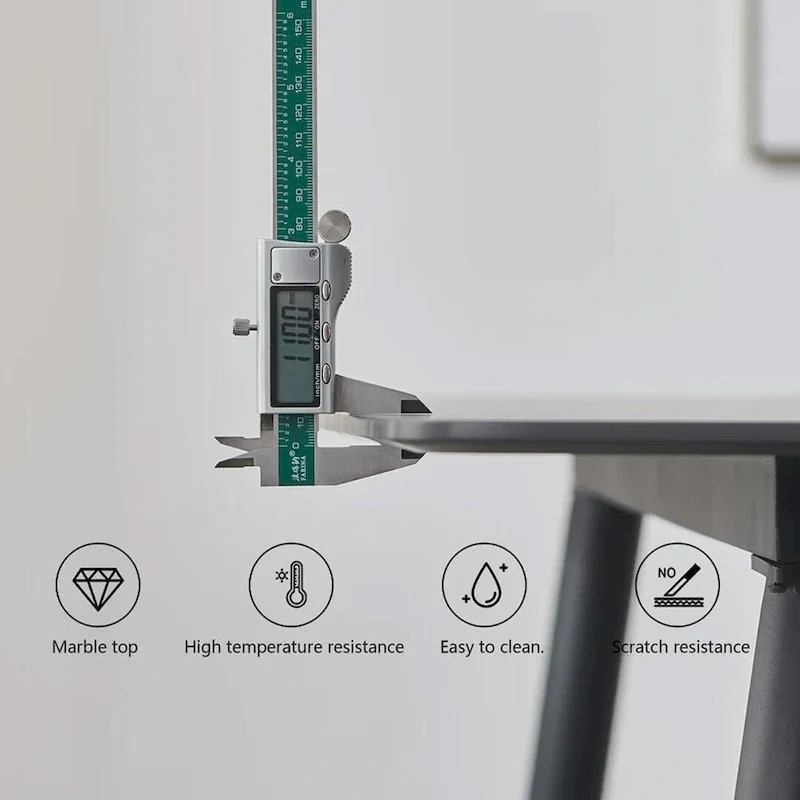 70.8 Rectangle Dining Table with Stone Top