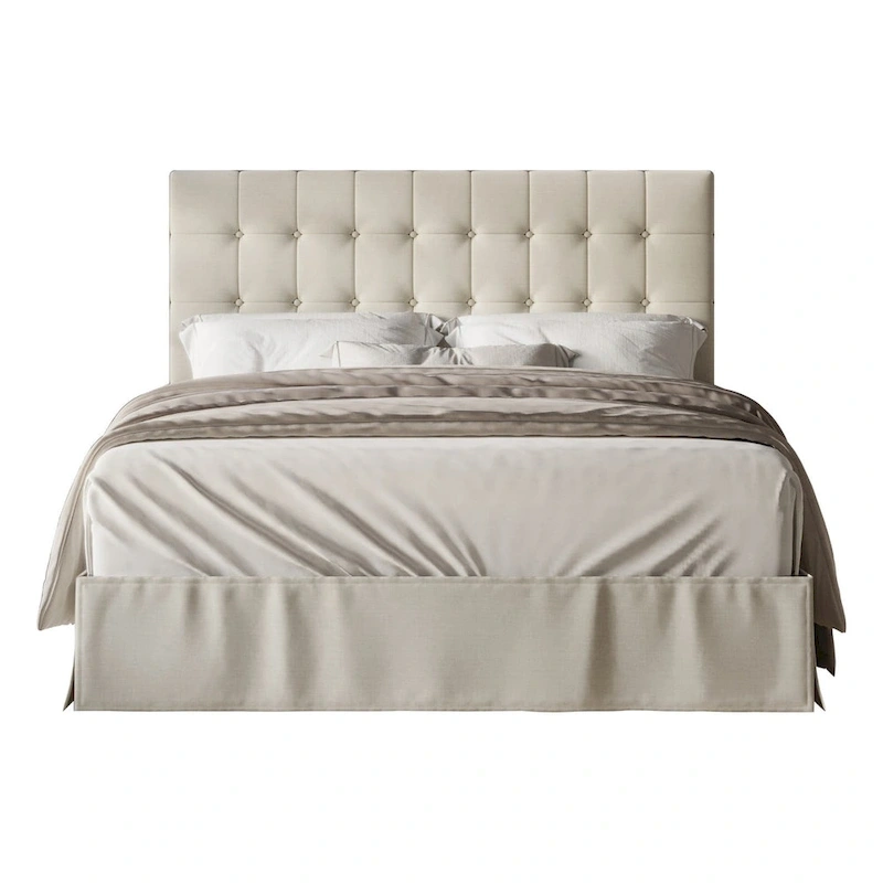 Larry Tufted Upholstered Panel Bed