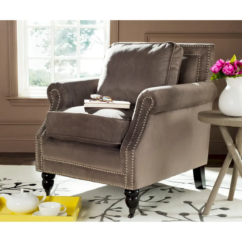 SAFAVIEH Shawnna Club Chair - 29.9 x 33.7 x 34.6 - 30Wx34Dx35H