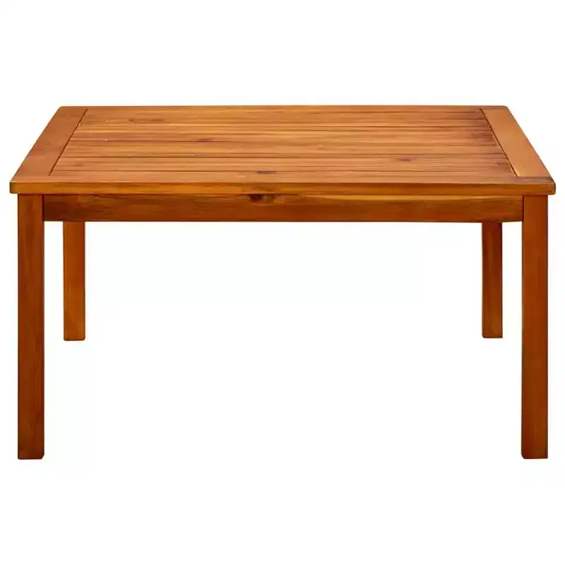 vidaXL Coffee Table Natural Wood Solid Acacia Wood - 33.5 x 33.5 x 17.7