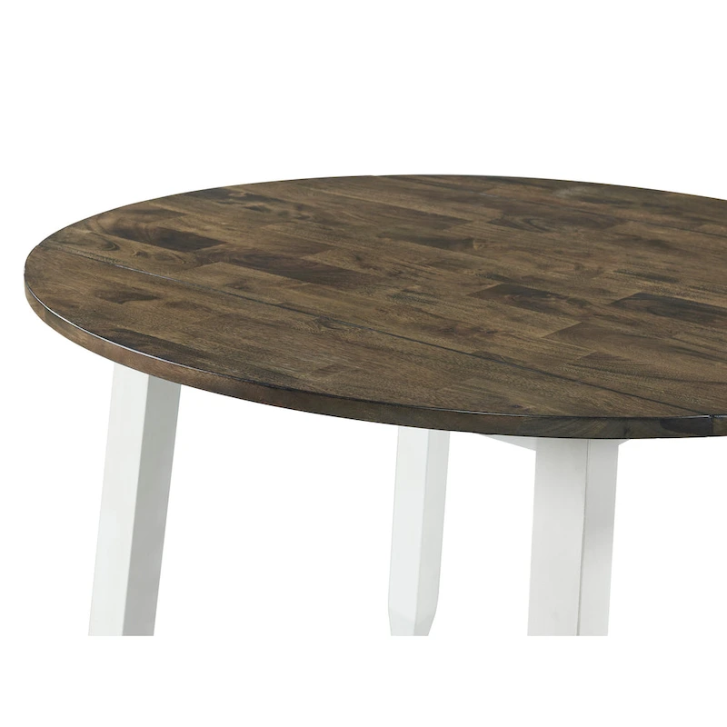 Kona Grey and White Drop Leaf Table